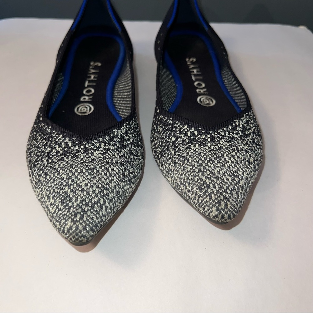 Rothy’s black & white flats - Picture 2 of 9